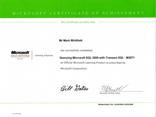 mark whitfield mark_whitfield_querying_Microsoft_SQL