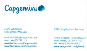 mark whitfield capgemini project manager engagement agile prince2 upm