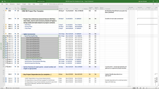 mark whitfield project plan template Sprint Planning 6
