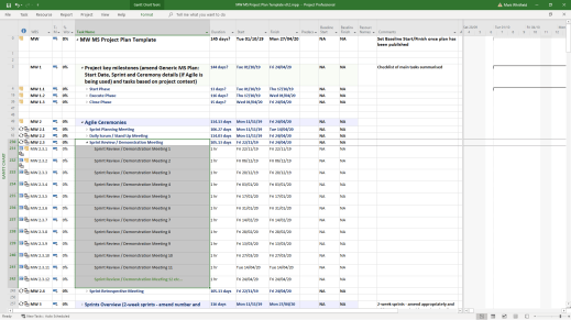 mark whitfield project plan template Sprint Review 7