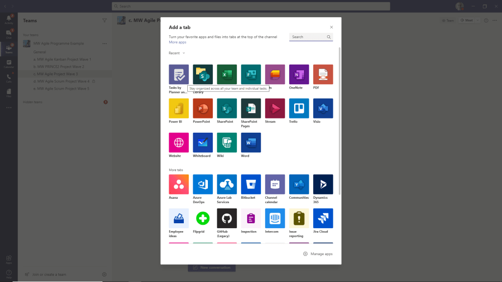 Microsoft MS Teams Planner and To Do for Agile Scrum Projects PROject