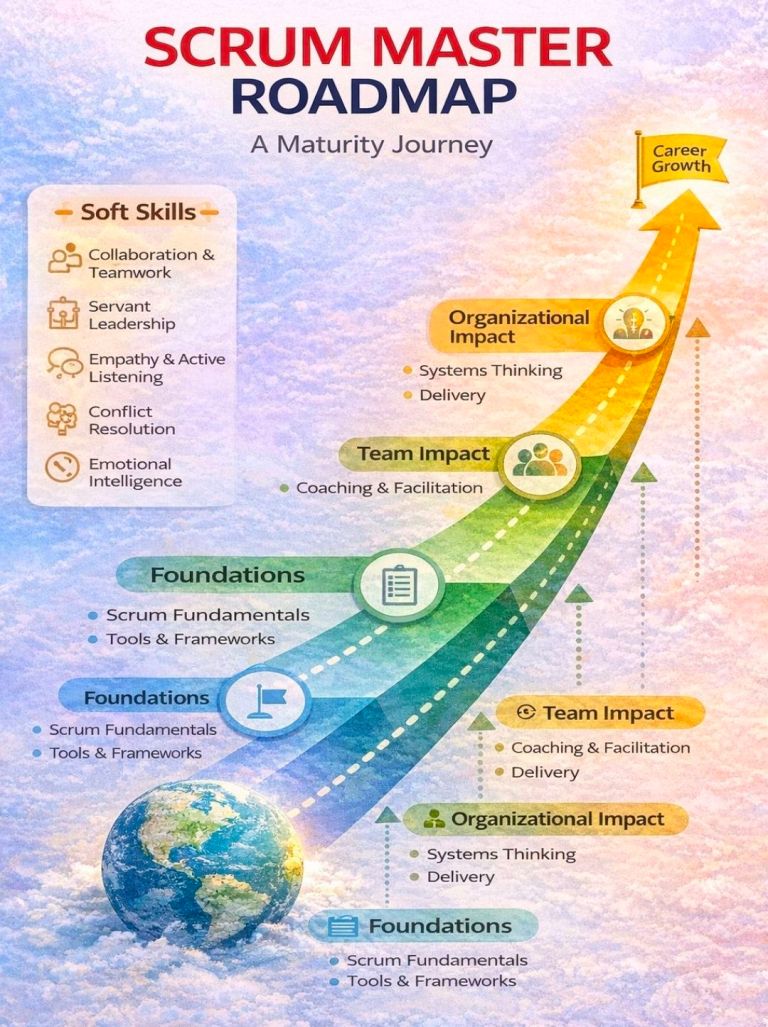 Agile Scrum Master Roadmap Journey – PROject Templates