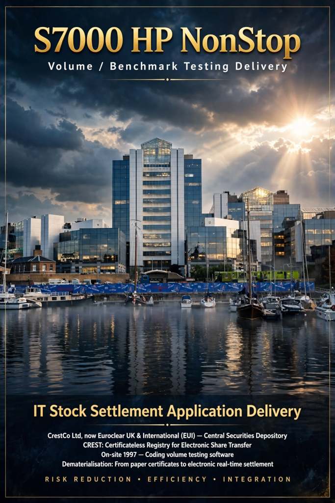 Mark Whitfield Volume/ Benchmark testing software for CrestCo Stock Settlement application