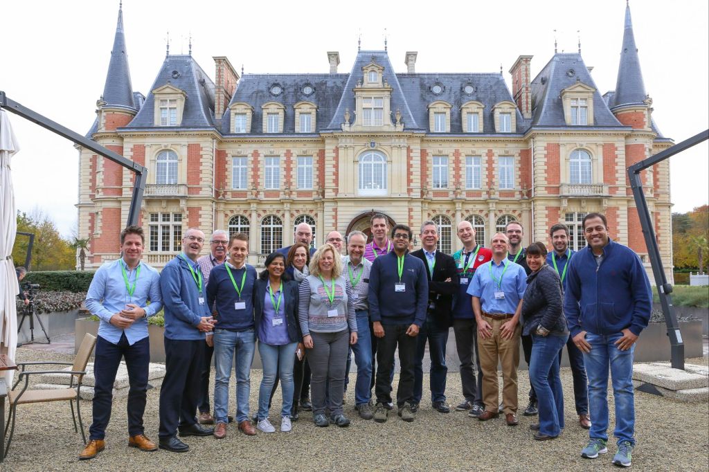 Capgemini Campus – Serge Kampf Les Fontaines, Chantilly, France – Advanced Engagement Management Course – November 2017 Class – 2nd from left, Mark Whitfield