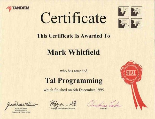 HP NonStop TAL Programming Course