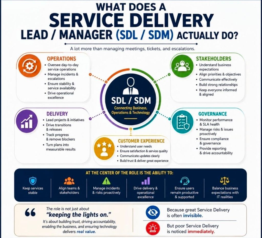 Service Delivery Lead, SDL / Manager, SDM Role