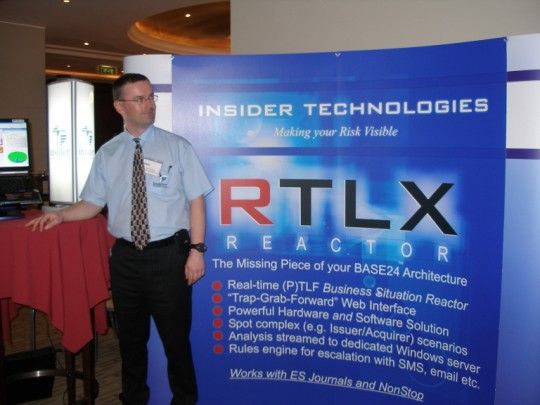 Mark Whitfield attending an EBUG conference
(BASE24 User Group)