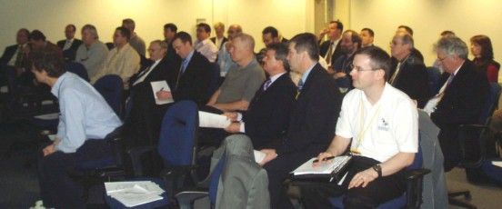 Foreground, attending a British Isles TANDEM User Group (BITUG)