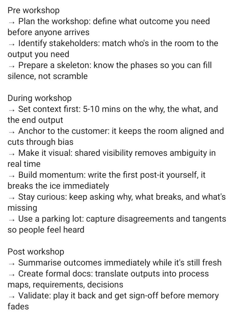 Facilitating Workshops as a Business Analyst