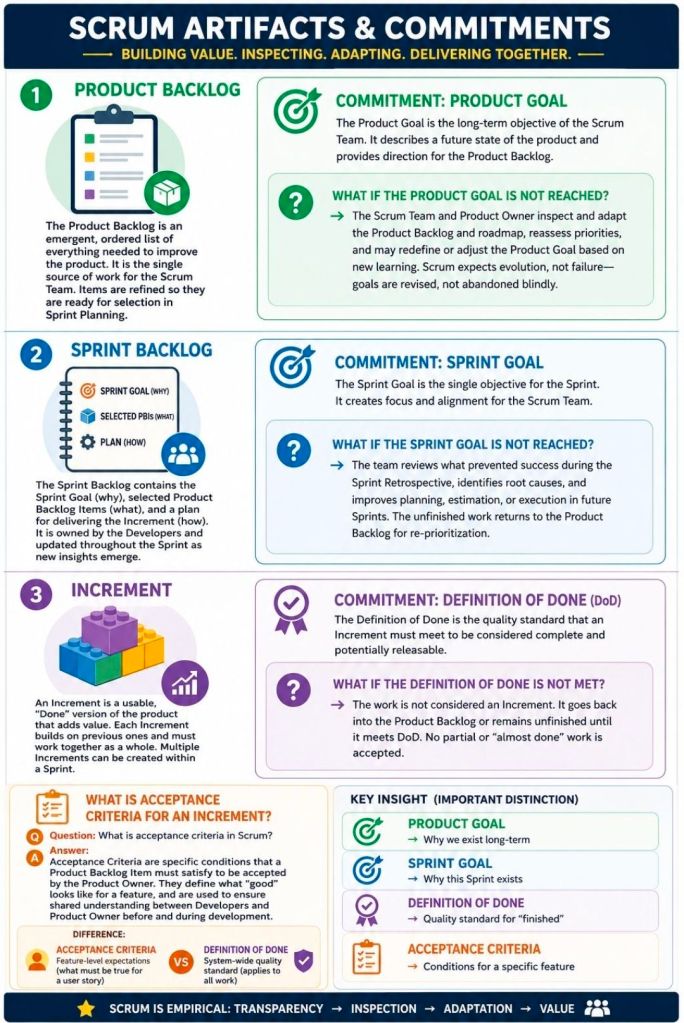Artifacts and Commitments in Scrum
