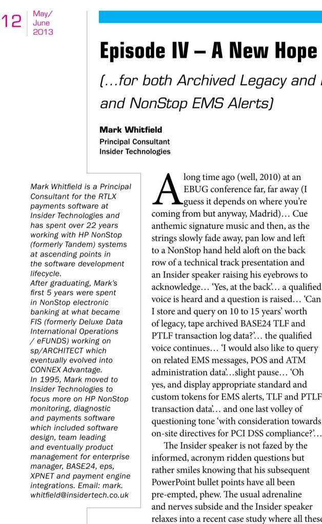 RTLX Reactor, 2013 article -
The Connection Journal
