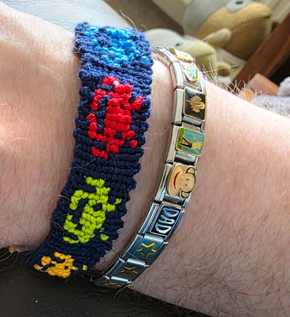 Father's Day present, home made Space Invader band