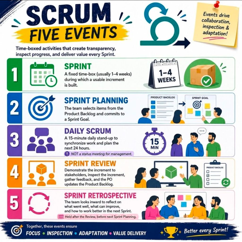 1. Agile Scrum Five Events