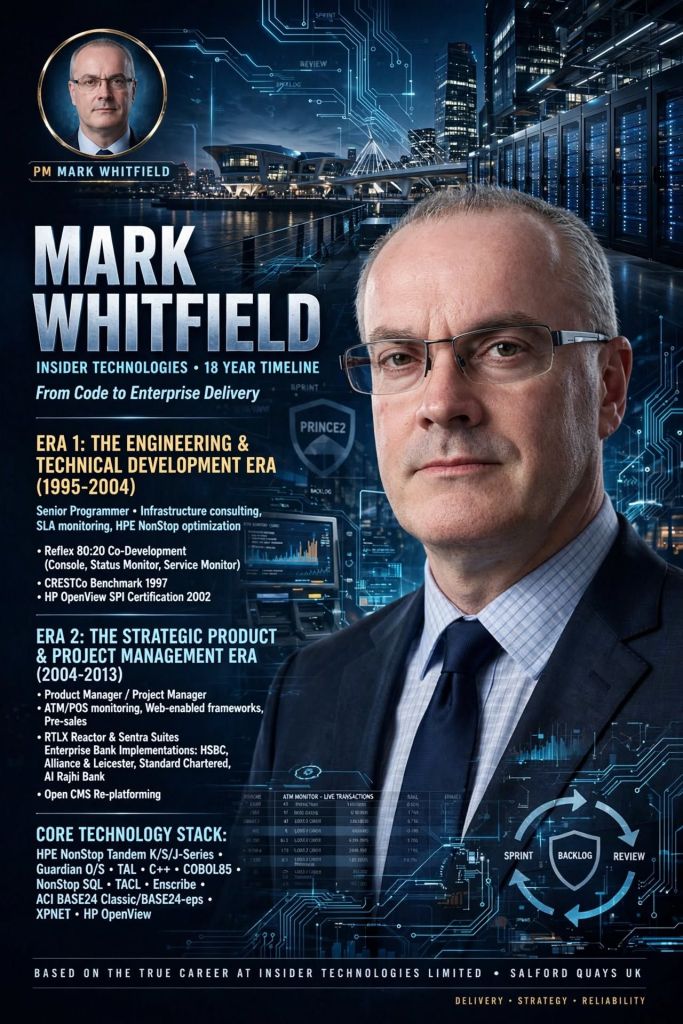 Mark Whitfield at Insider Technologies Limited, ITL Timeline of technical focus areas