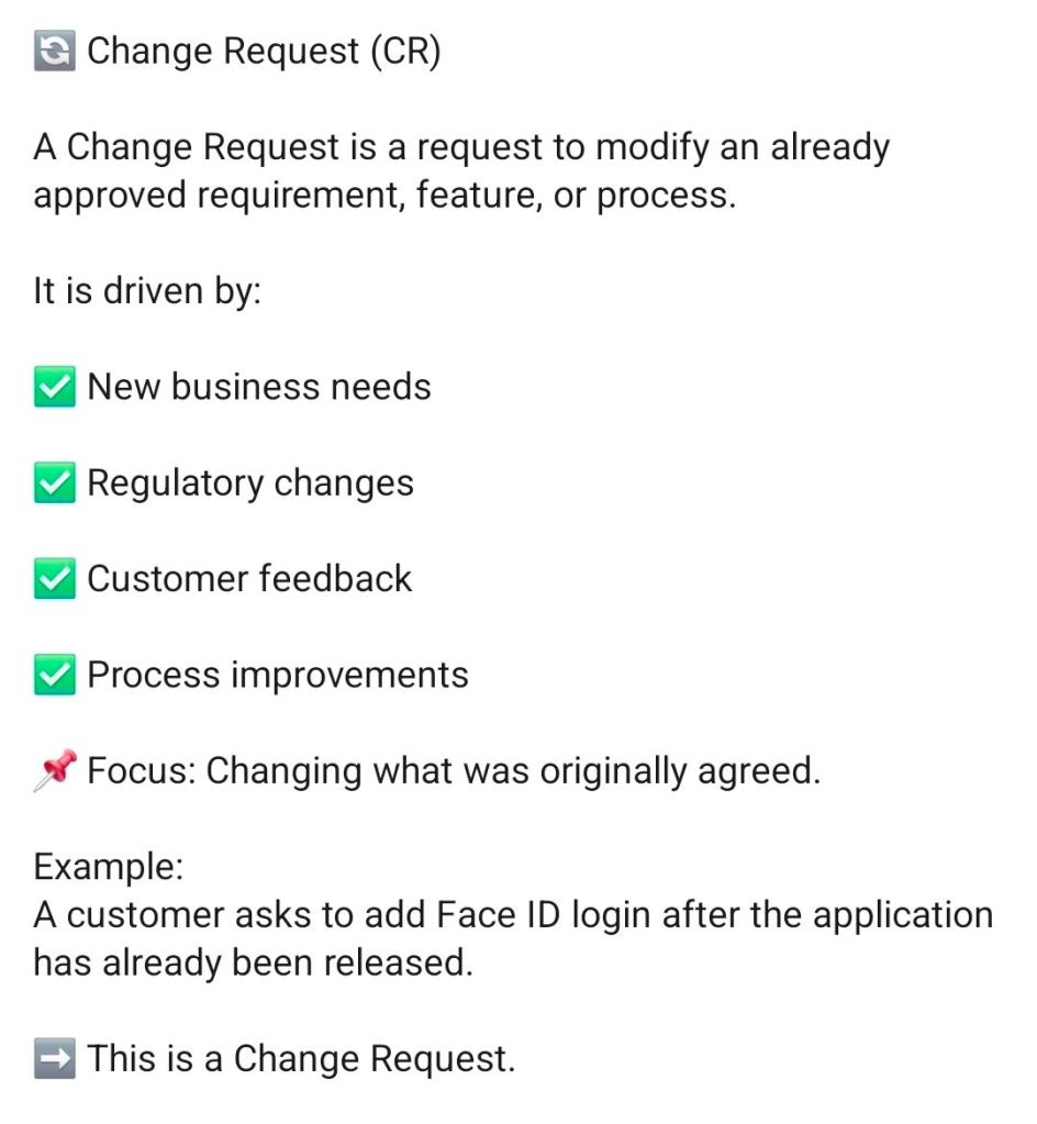 3. Change Request vs Defect