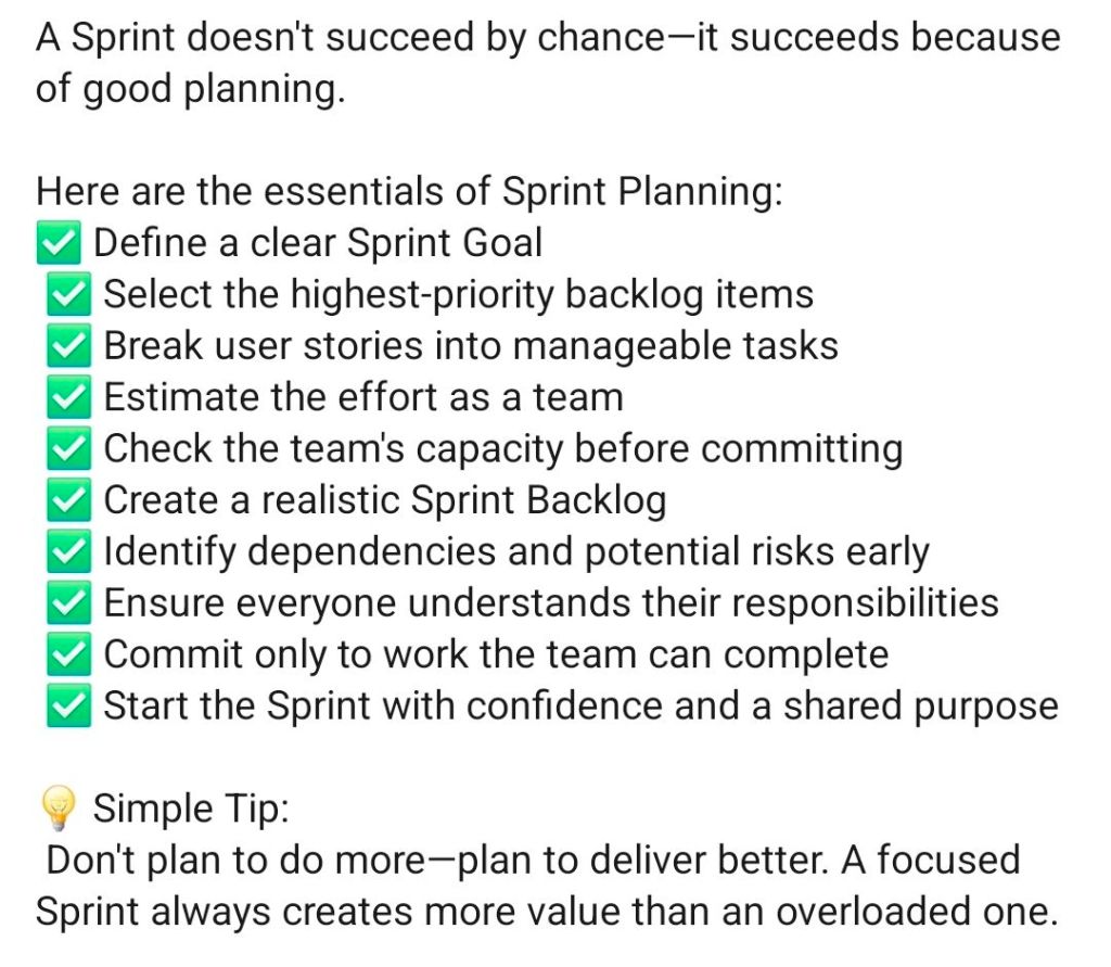2. Agile, How to Plan a Scrum Sprint