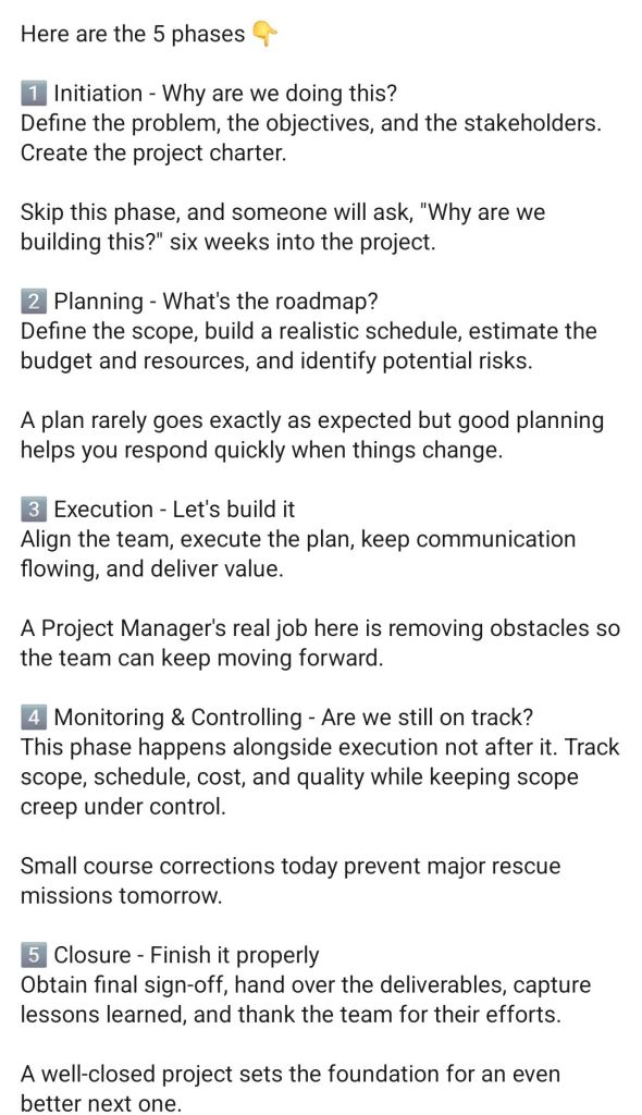 2. Project Management Lifecycle