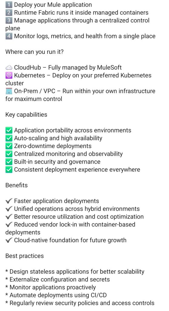 2. Runtime Fabric in MuleSoft