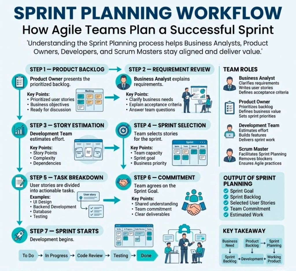 Agile Scrum Sprint Planning Workflow for Successful Sprint