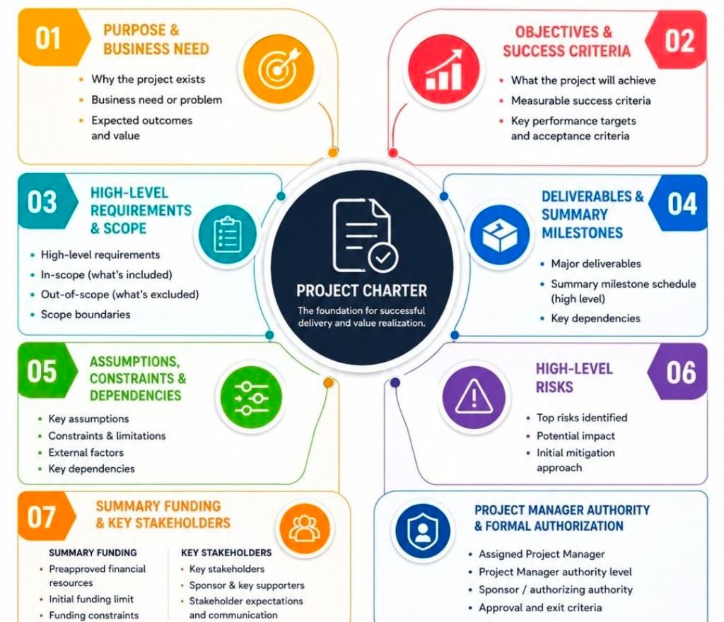 Project Charter Summary Blueprint