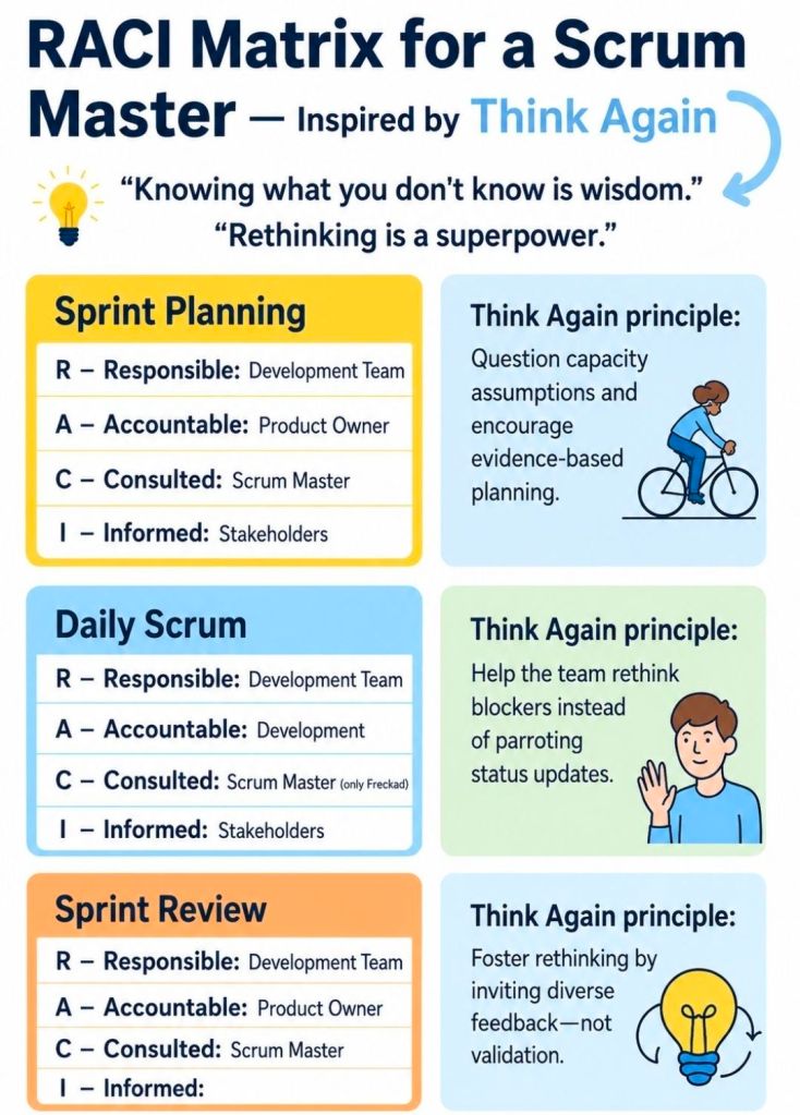 RACI Matrix for an Agile Scrum Master