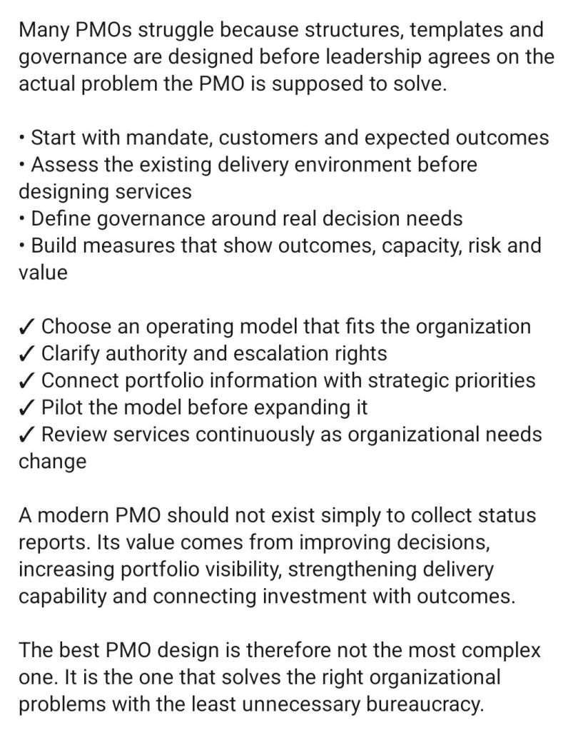 2. Project Management Office PMO Setup