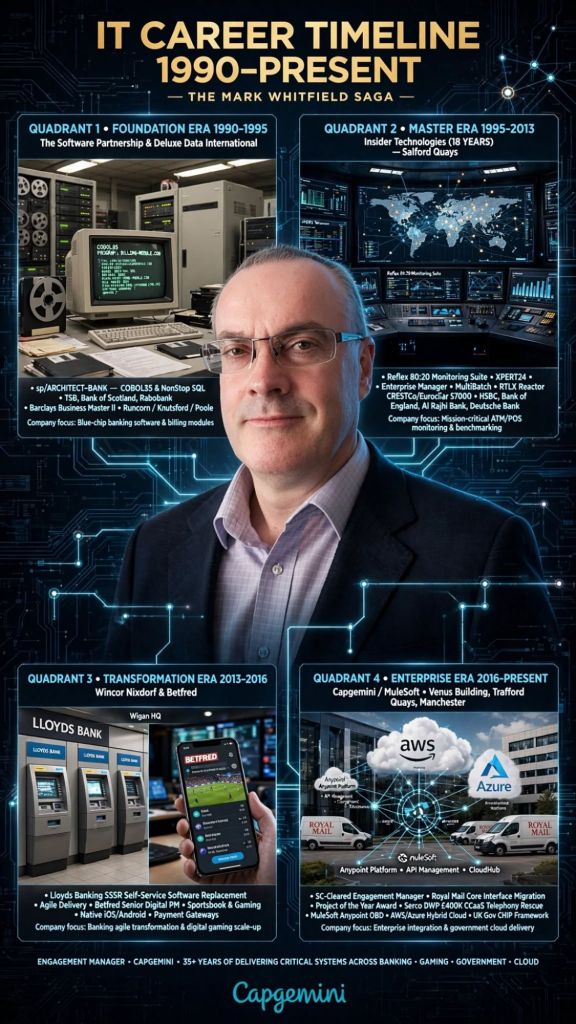 Mark Whitfield is a UK-based, SC-cleared Senior IT Project Manager