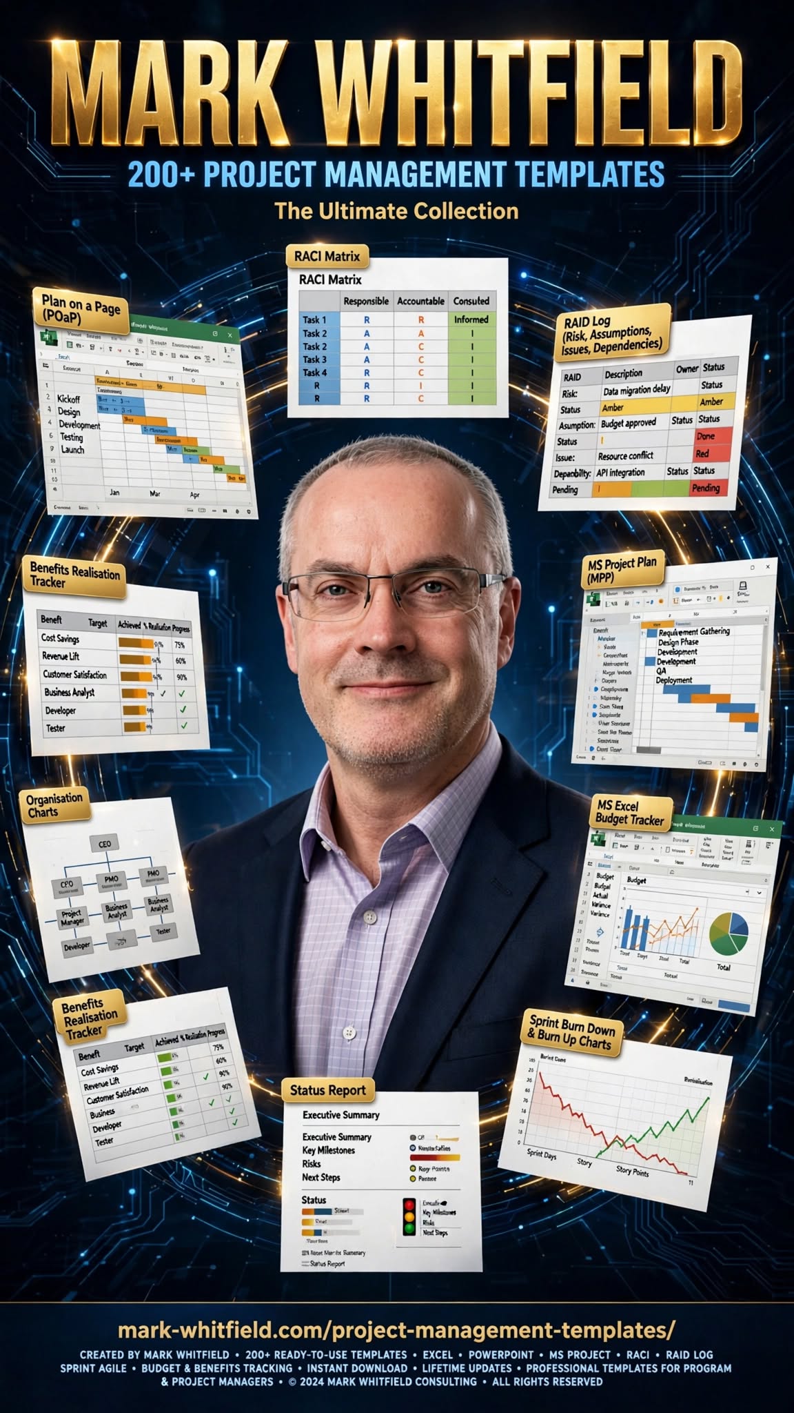 Project Planning Template examples for download by Mark Whitfield