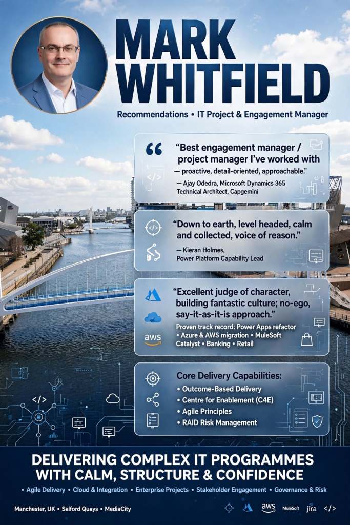 Mark Whitfield IT Career Recommendations