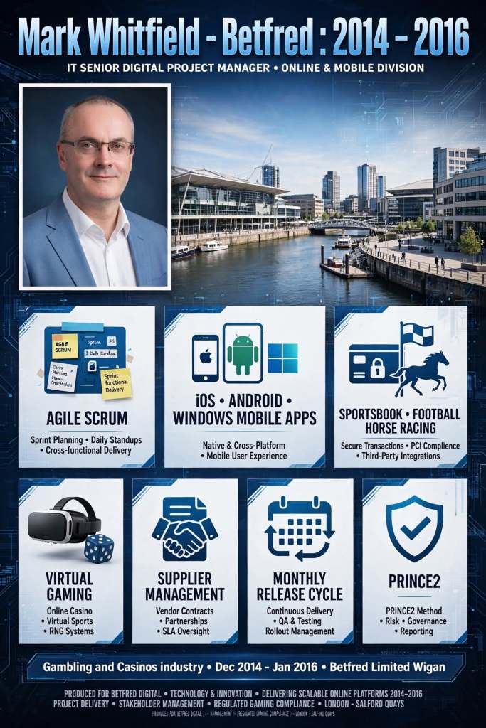 Betfred IT Senior Digital Project Manager