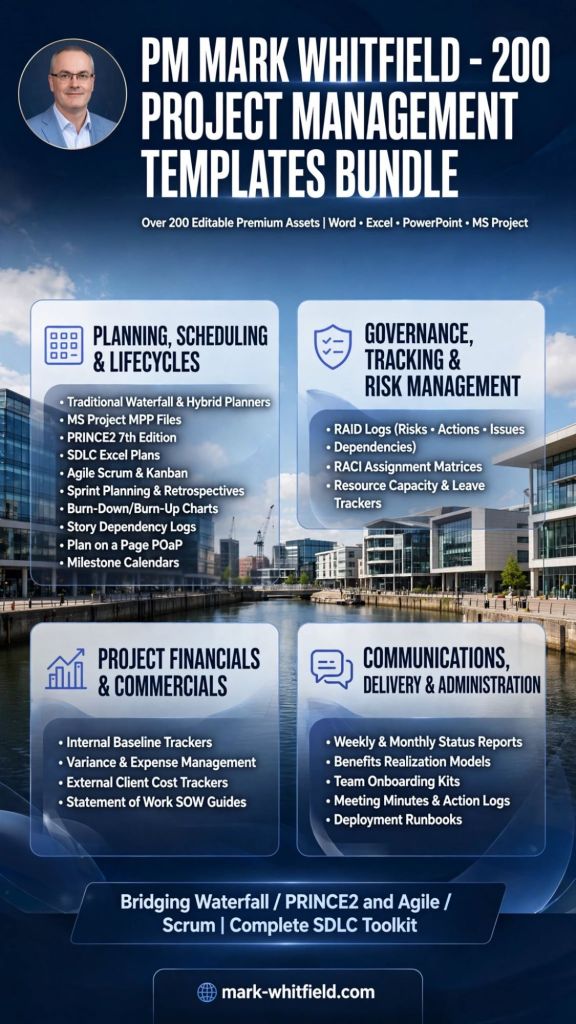 Mark Whitfield Free Upgrades Project Management Templates