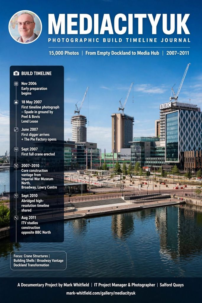 Mark Whitfield MediaCityUK Photographic Build Timeline Journal