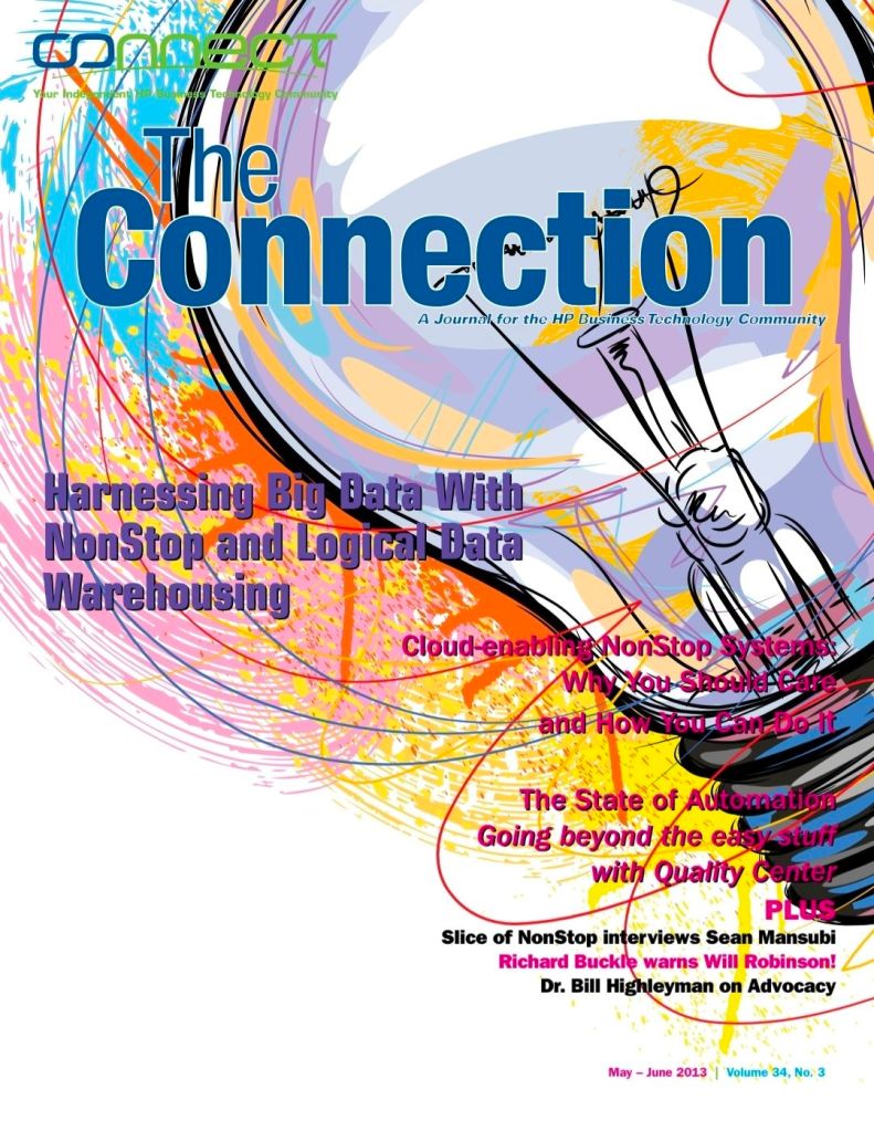 1. Mark Whitfield, Globally published HPE NonStop journal – ‘The Connection’, 2013